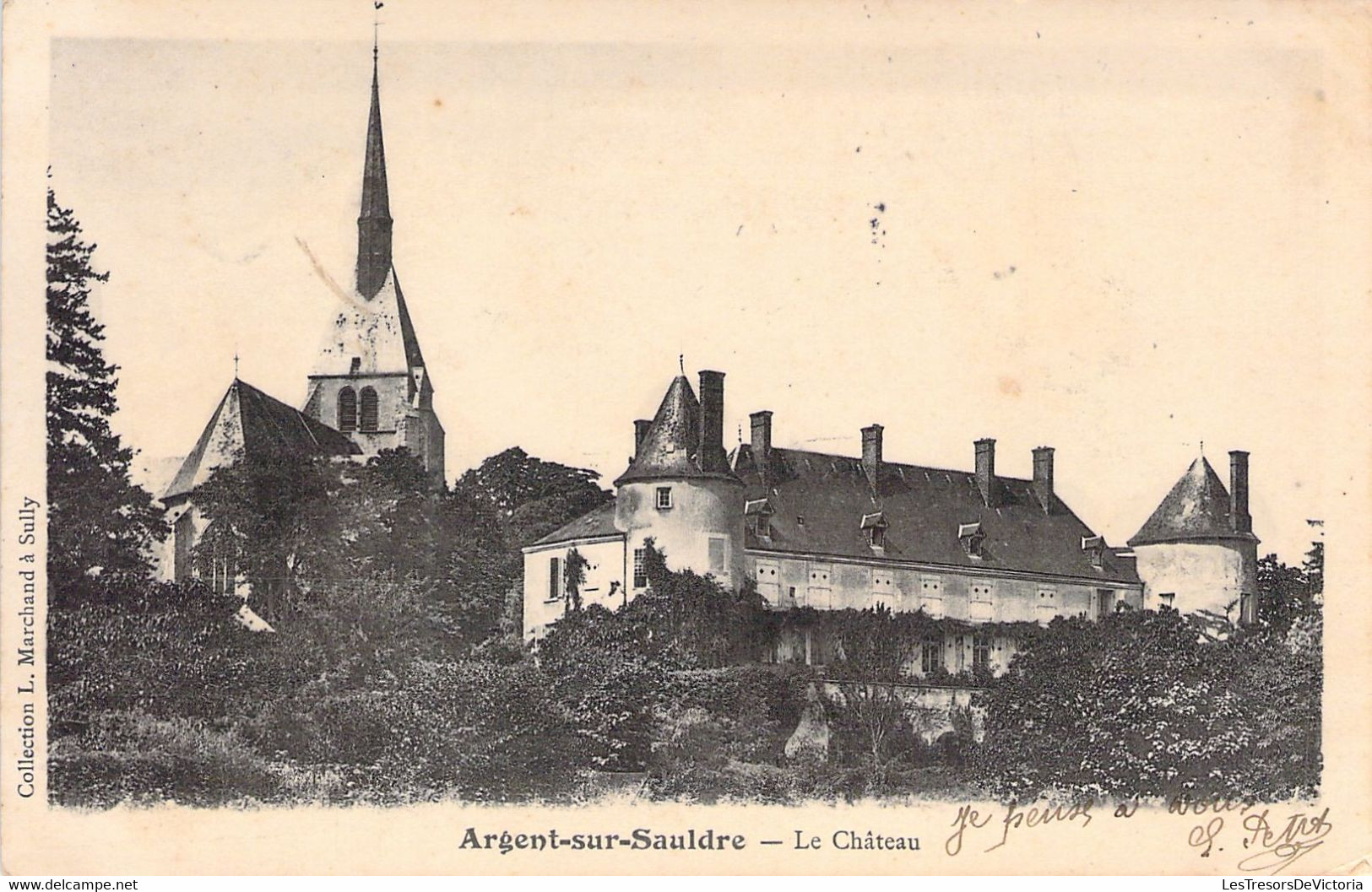 CPA - France - 18 - ARGENT SUR SAULDRE - Le Château - Dos Non Divisé - Argent-sur-Sauldre