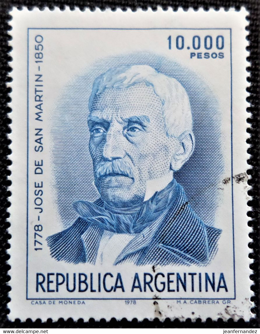 Timbre D'Argentine 1981 General Jose De San Martin  Stampworld N° 1527 - Gebraucht