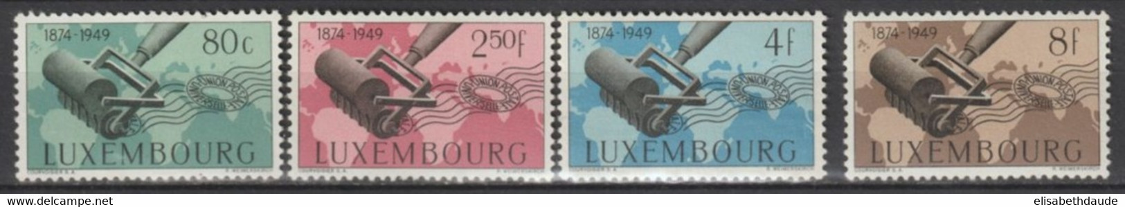 LUXEMBOURG - 1949 - YVERT N°425/428 * MLH - COTE = 20 EUR. - UPU - Ungebraucht