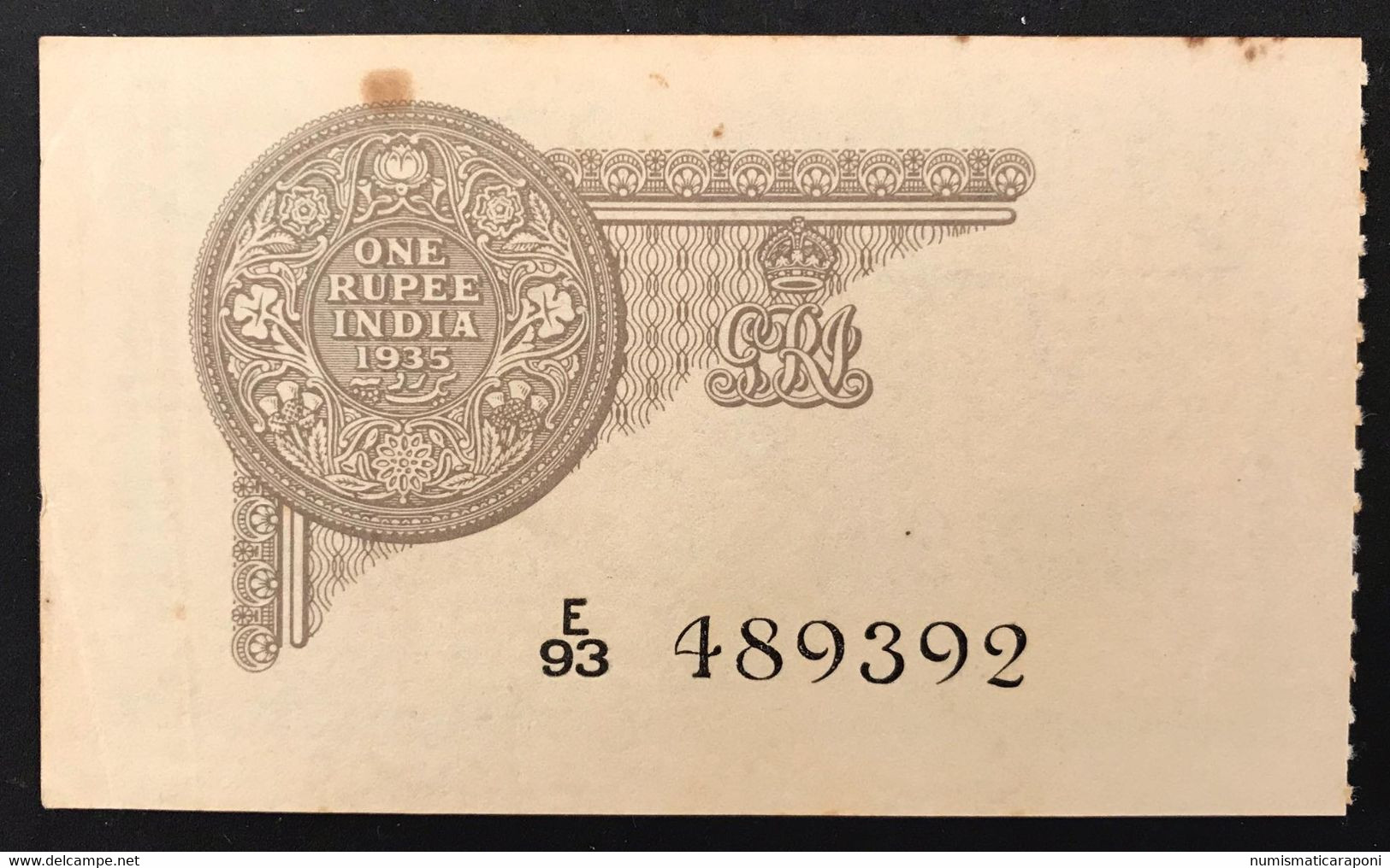 India 1935 BRITISH INDIA 1 RUPEE P.14 KING GEORGE V J.W. Kelly LOTTO 1778 - Inde