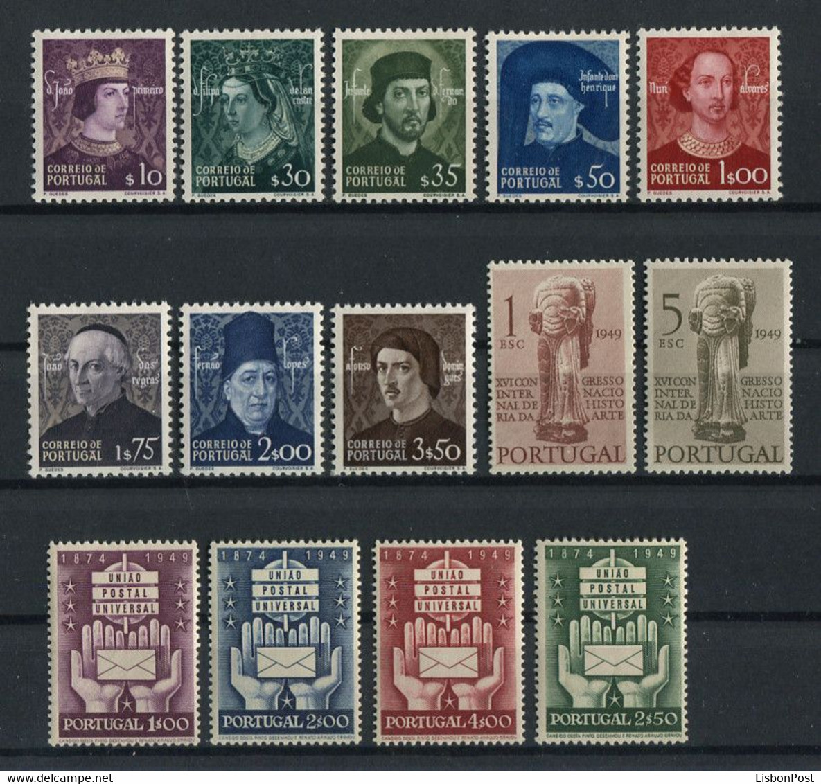 1949 Portugal Complete Year MNH Stamps. Année Compléte Timbres Neuf Sans Charnière. Ano Completo Novo Sem Charneira. - Annate Complete