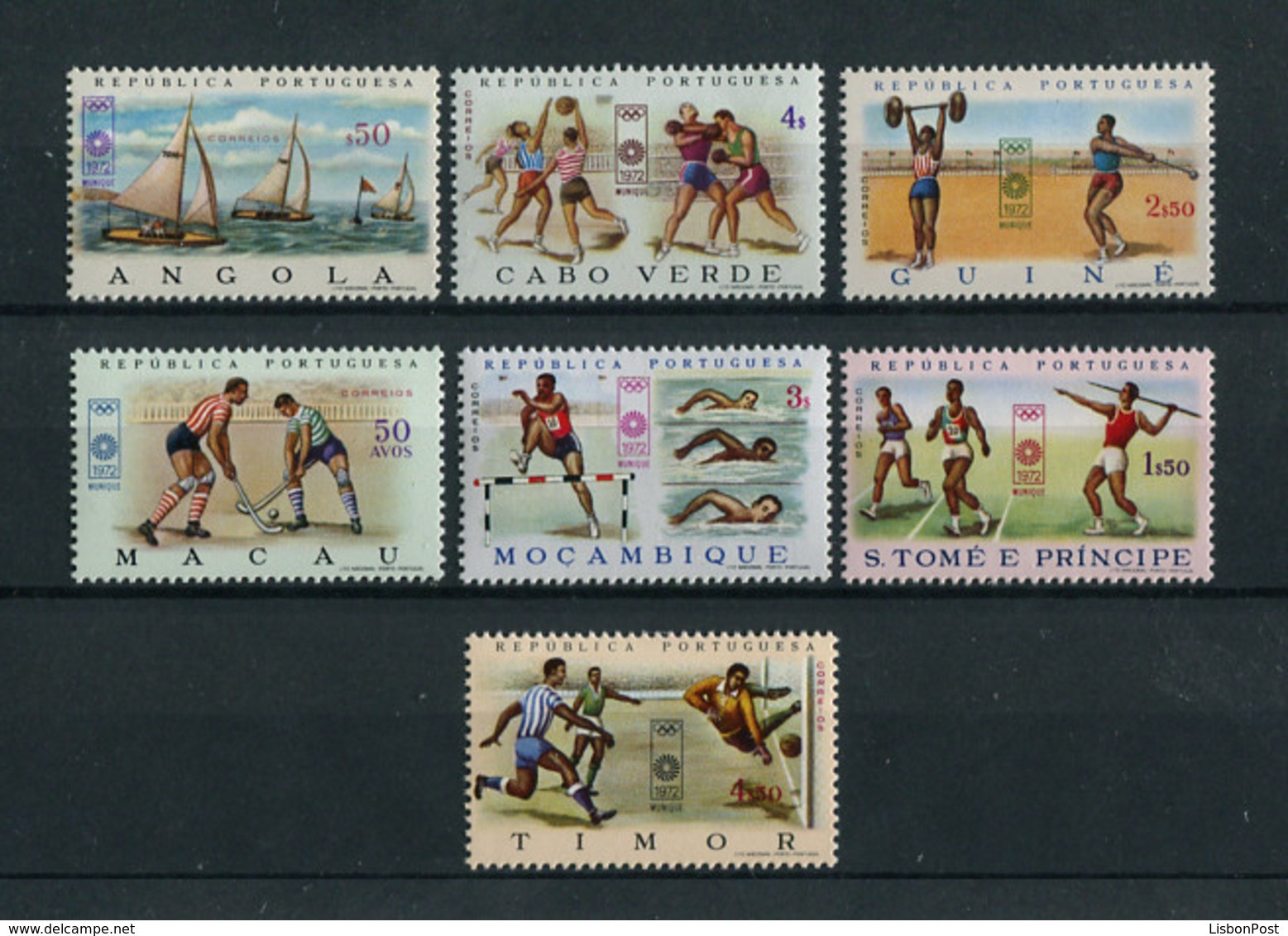 Portugal Colonies OMNIBUS 1972 Olympic Games Sports Complete Set MNH, FVF - Altri & Non Classificati