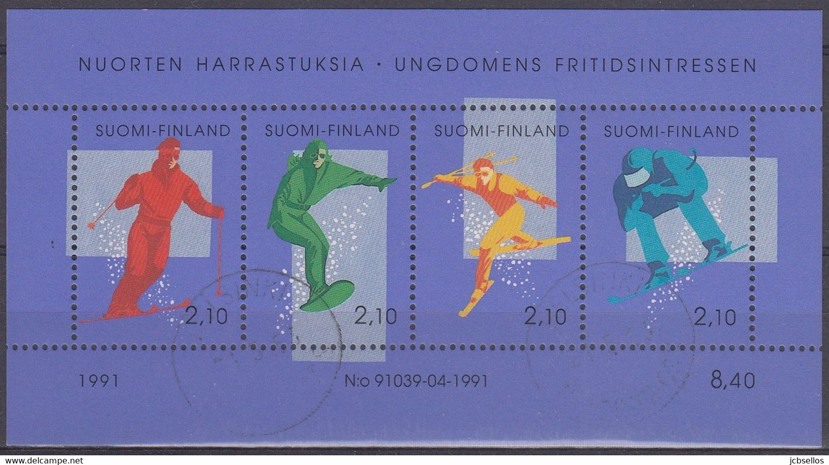 FINLANDIA 1991 Nº HB-8 USADO - Used Stamps