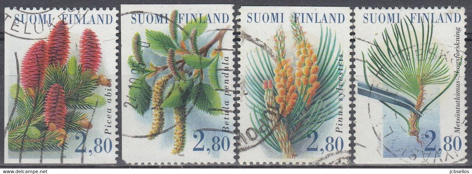 FINLANDIA 1995 Nº 1271/1274 USADO - Usati