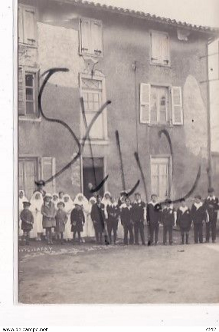 LOIRE        CARTE  PHOTO LAFAY   COMMUNIANTS - Juegos