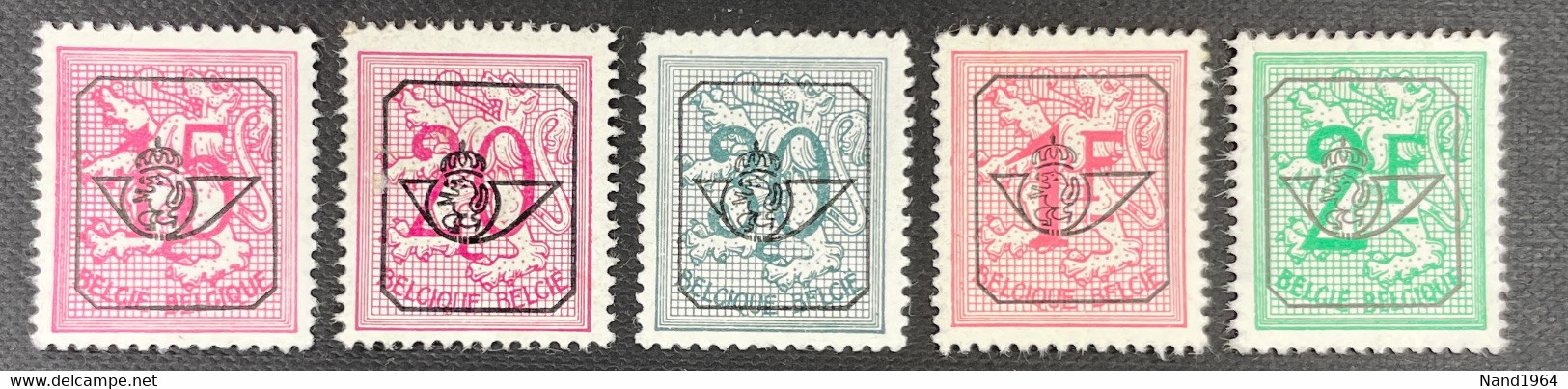 PREO 783 A - 792 A Gebruikt - Typografisch 1967-85 (Leeuw Met Banderole)