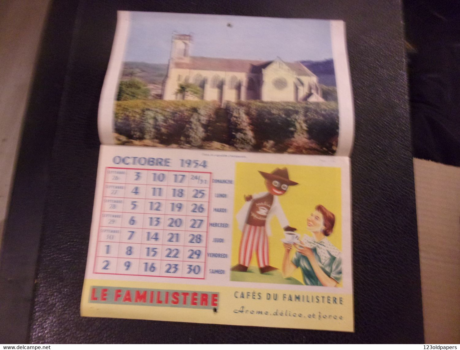 ️  RARE CALENDRIER LE FAMILISTERE CALENDRIER DE LA RENTREE OCT 1954 / 1955 COMPLET AISNE GUISE - Guise