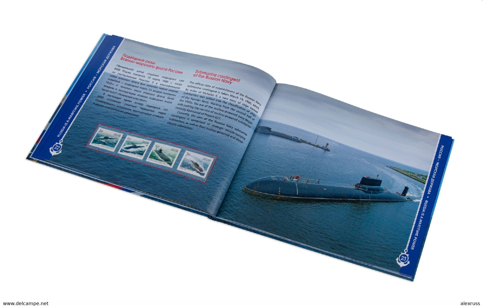 Russia 2022, Souvenir Album / Book,, Russia - Maritime Power, Ships, Submarines, NEW XF MNH**, 800 Pcs. - Collections