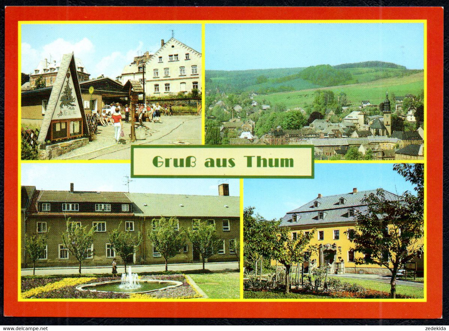 G0790 - TOP Thum Bushaltestelle Ambulanz Rathaus - Bild Und Heimat Reichenbach Qualitätskarte - Thum