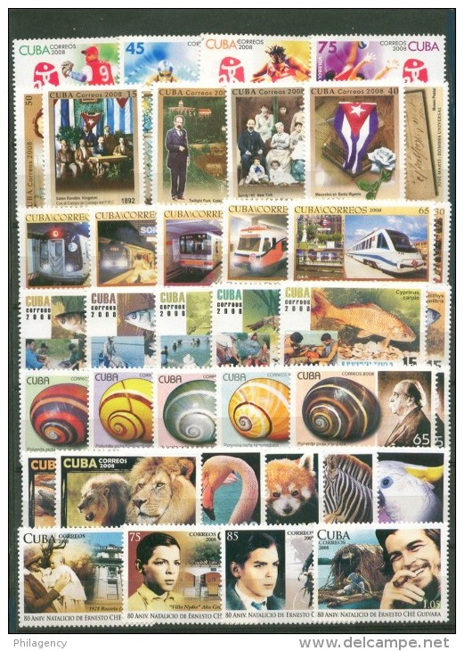 CUBA MINT. AÑO COMPLETO 2008 - Annate Complete