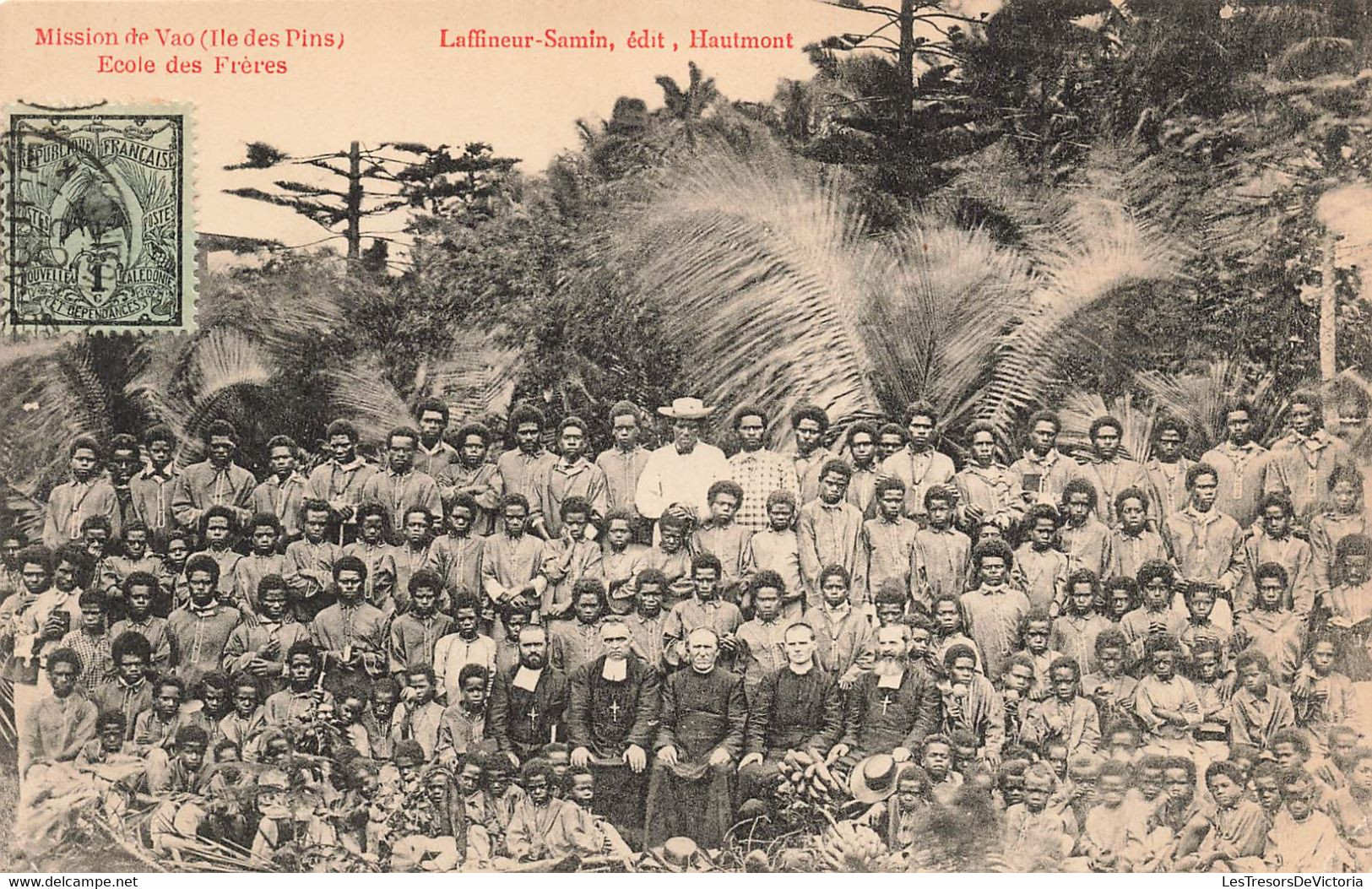 CPA NOUVELLE CALEDONIE - Mission De Vao - Ile Des Pins - Ecole Des Freres - Laffineur Samin Edit - Nouvelle-Calédonie