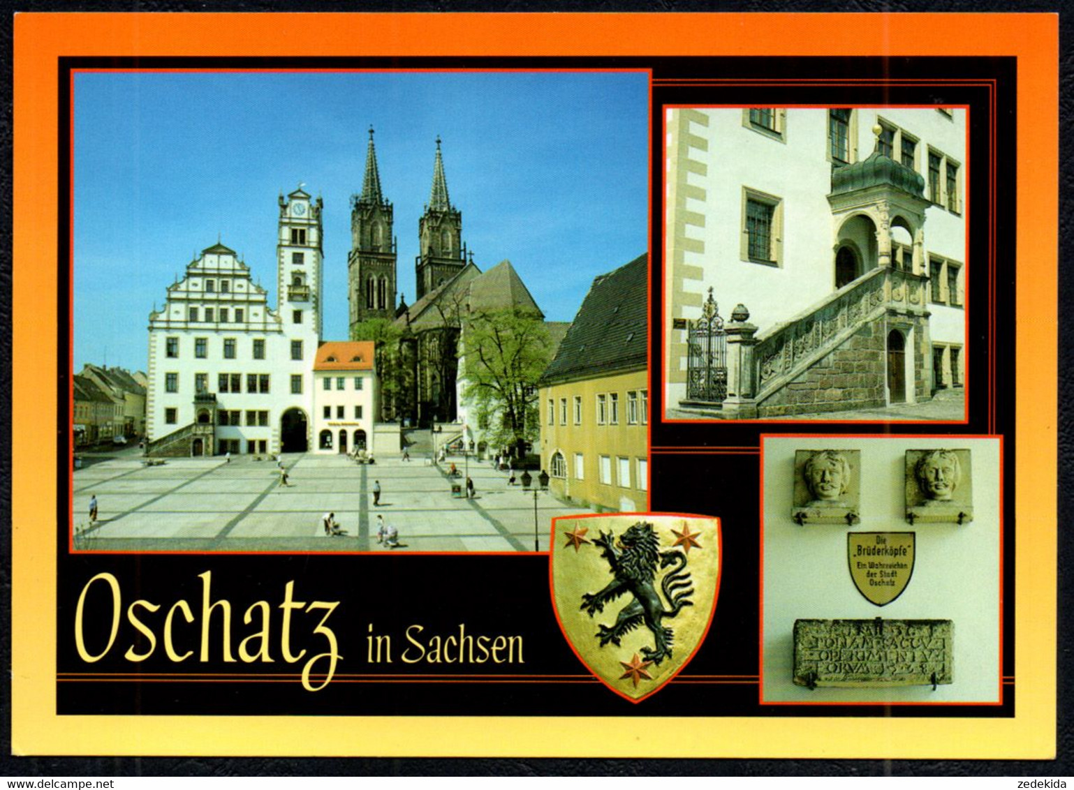 G0816 - TOP Oschatz Rathaus - Bild Und Heimat Reichenbach Qualitätskarte - Oschatz