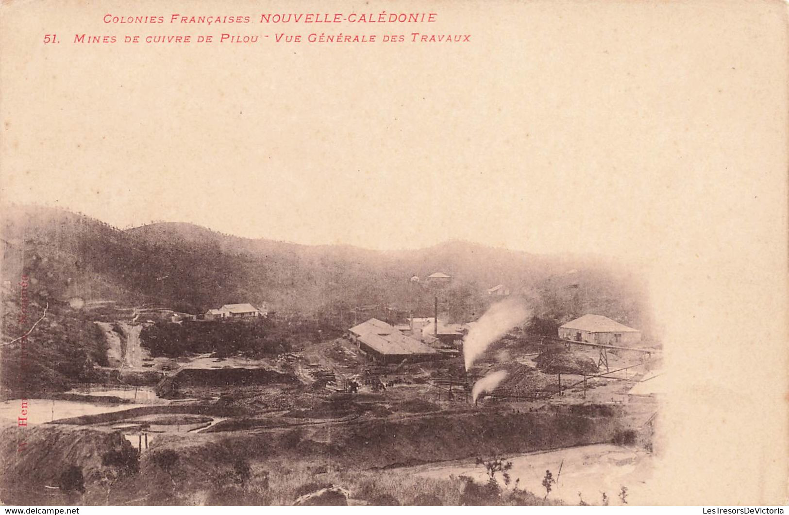 CPA NOUVELLE CALEDONIE - Mines De Cuivre De Pilou - Vue Générale Des Travaux - Henry Caporn - Neukaledonien