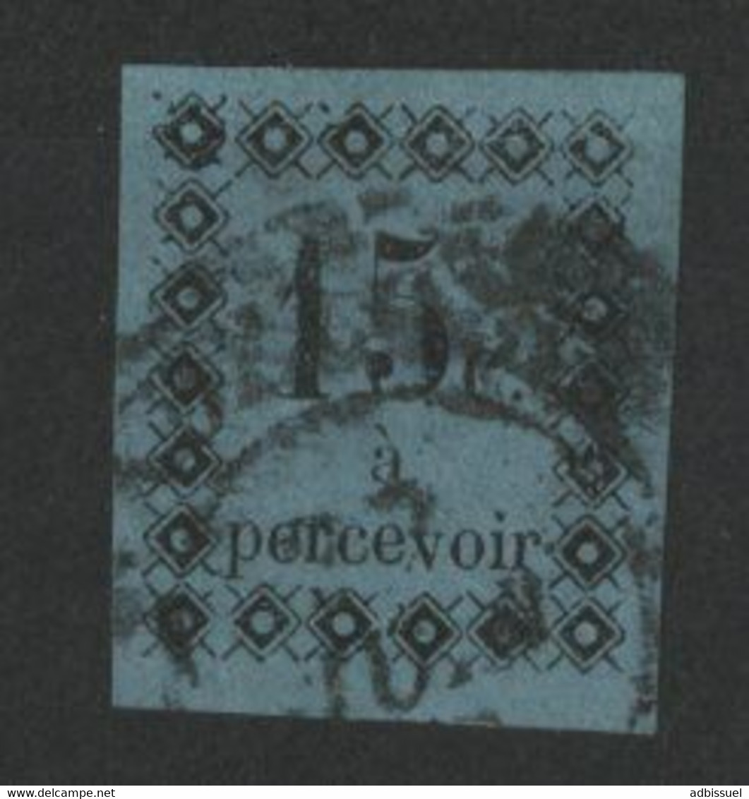 GUADELOUPE TAXE N° 4a Noir Sur Bleu Foncé Cote 110 € Oblitéré - Postage Due