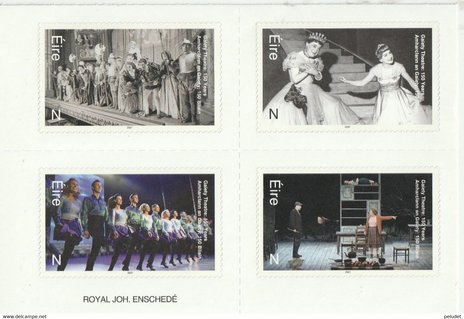 Eire Ireland 2021 Gaiety Theater, Dublin, 150th Anniversary 4v Mi 2406-2409, Sn 2323a, Yt 2386-2389, Sg 2645a - Unused Stamps