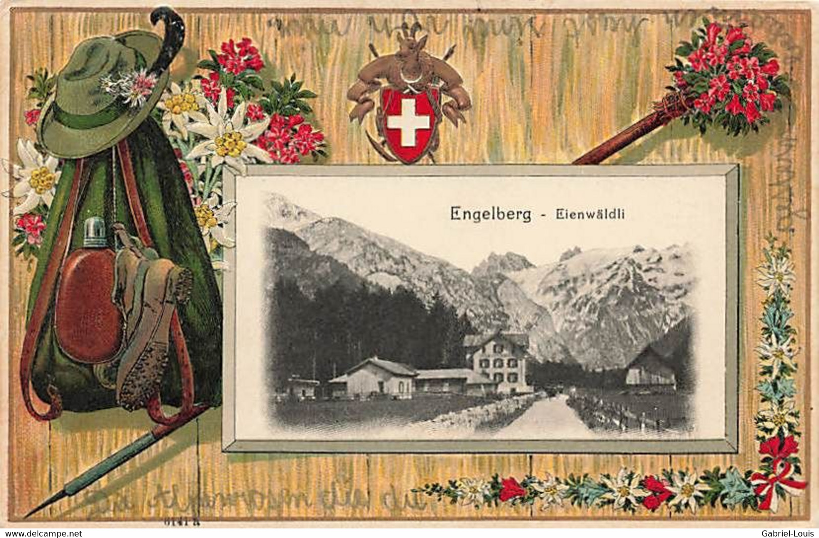 Engelberg Eienwäldli 1916 Gaufrée - Engelberg