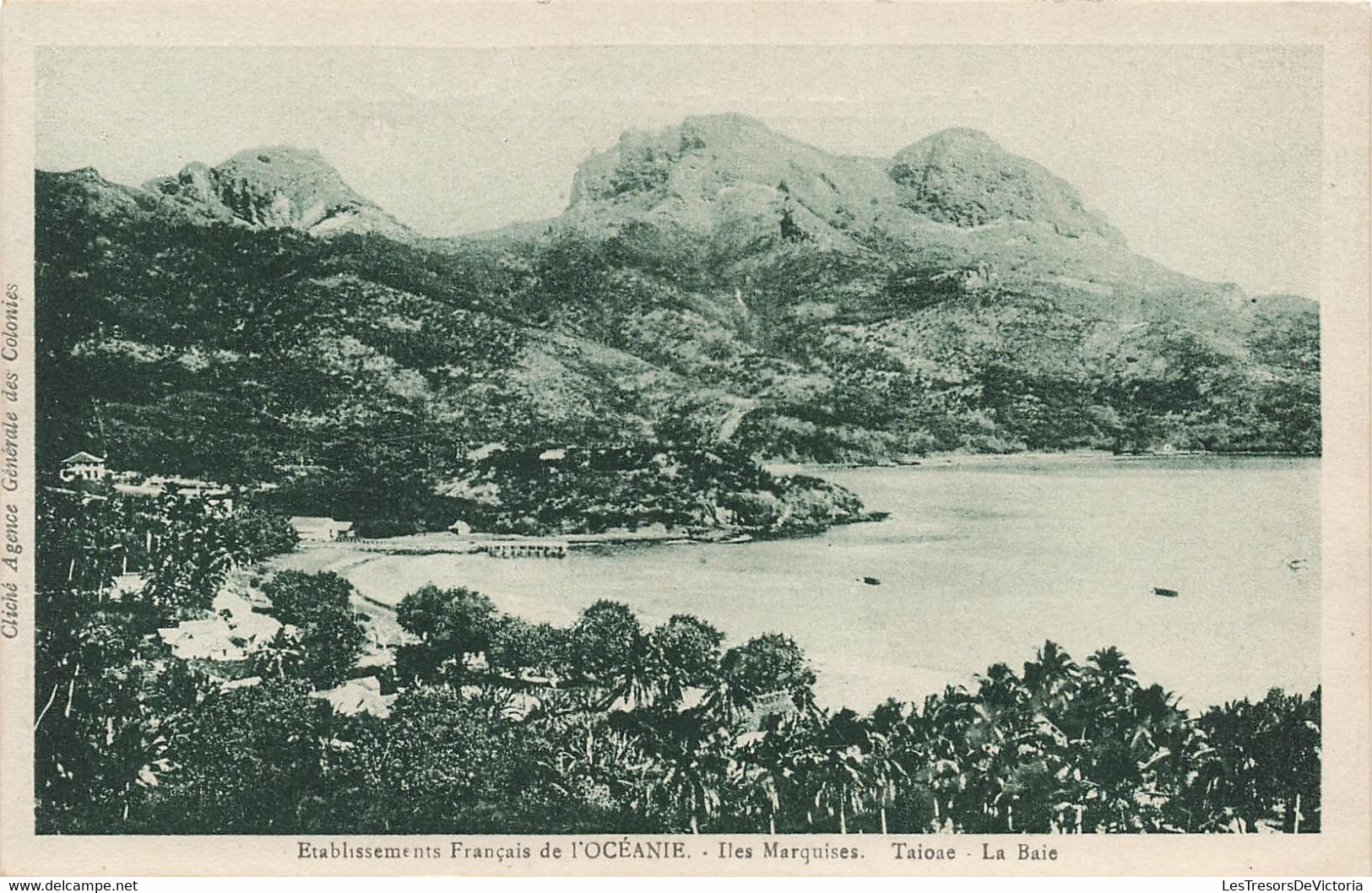 CPA TAHITI - Etablissements Francais De L'oceanie - Iles Marquises - Taioae - La Baie - Agence Generale Des Colonies - Tahiti