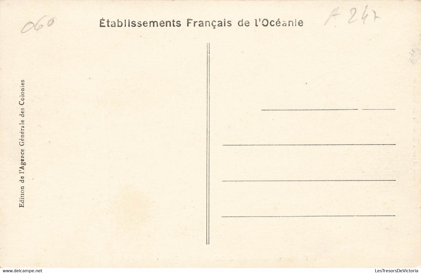 CPA TAHITI - Etablissements Francais De L'oceanie - Tautira - Sous Bois - Agence Generale Des Colonies - Tahiti