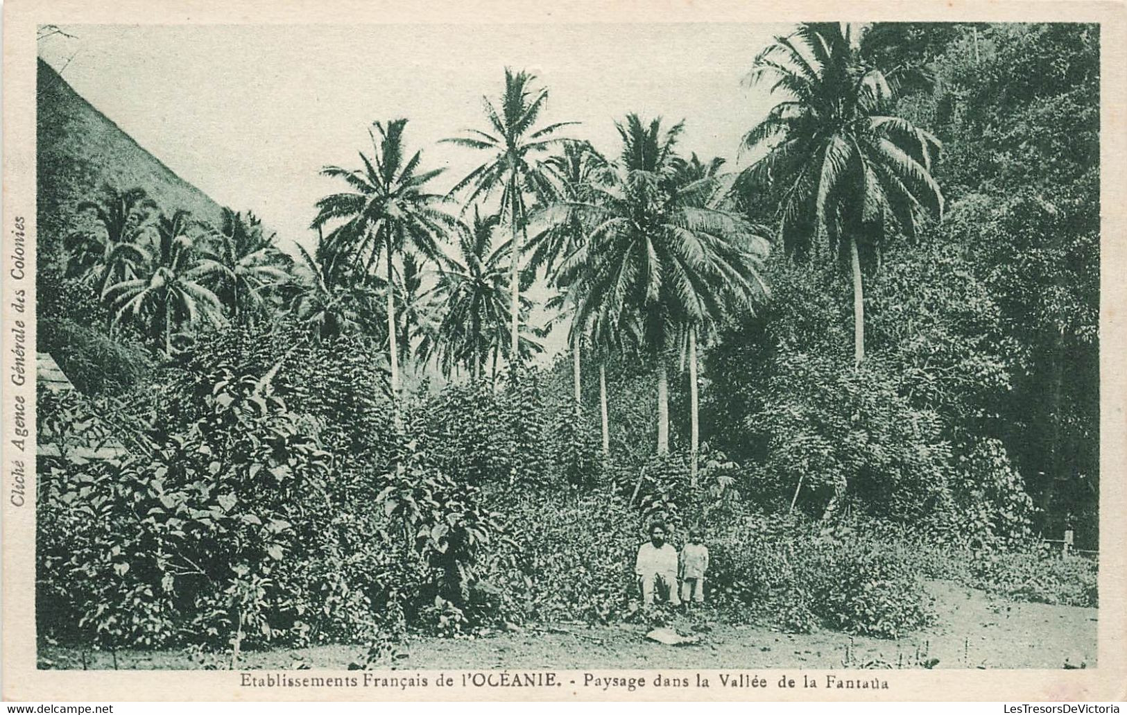 CPA TAHITI - Etablissements Francais De L'oceanie - Paysage Dans La Vallée De La Fantaua - Agence Generale Des Colonies - Tahiti