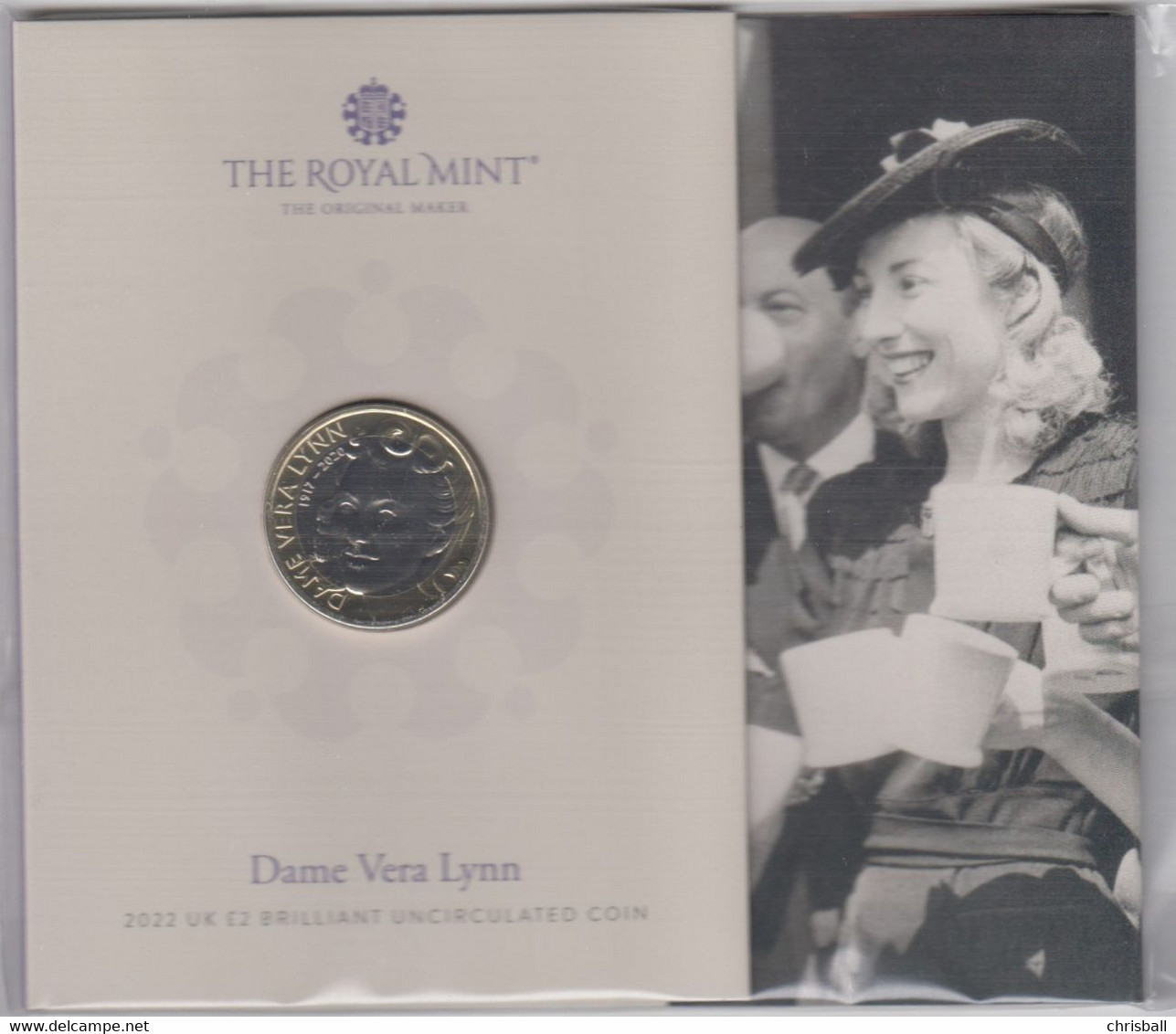 UK £2 Vera Lynn Royal Mint BUNC Coin Presentation Pack - 2 Pounds