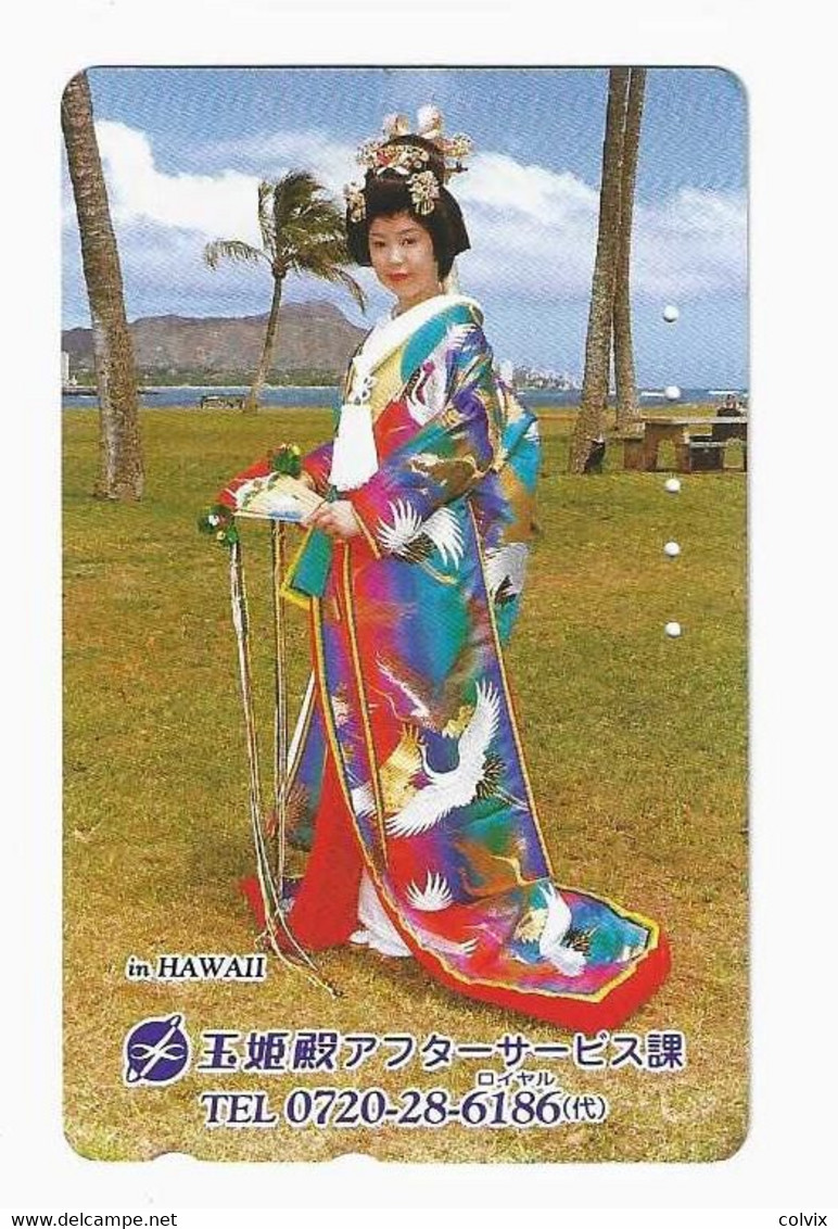 HAWAII TELECARTE JAPON Habits Hawaiien - Hawaï