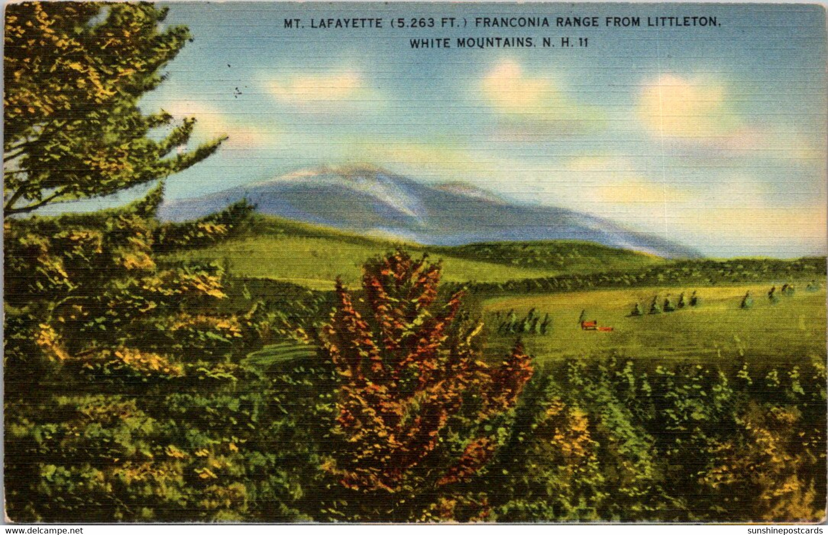 New Hampshire White Mountains Mount Lafayette 1945 - White Mountains