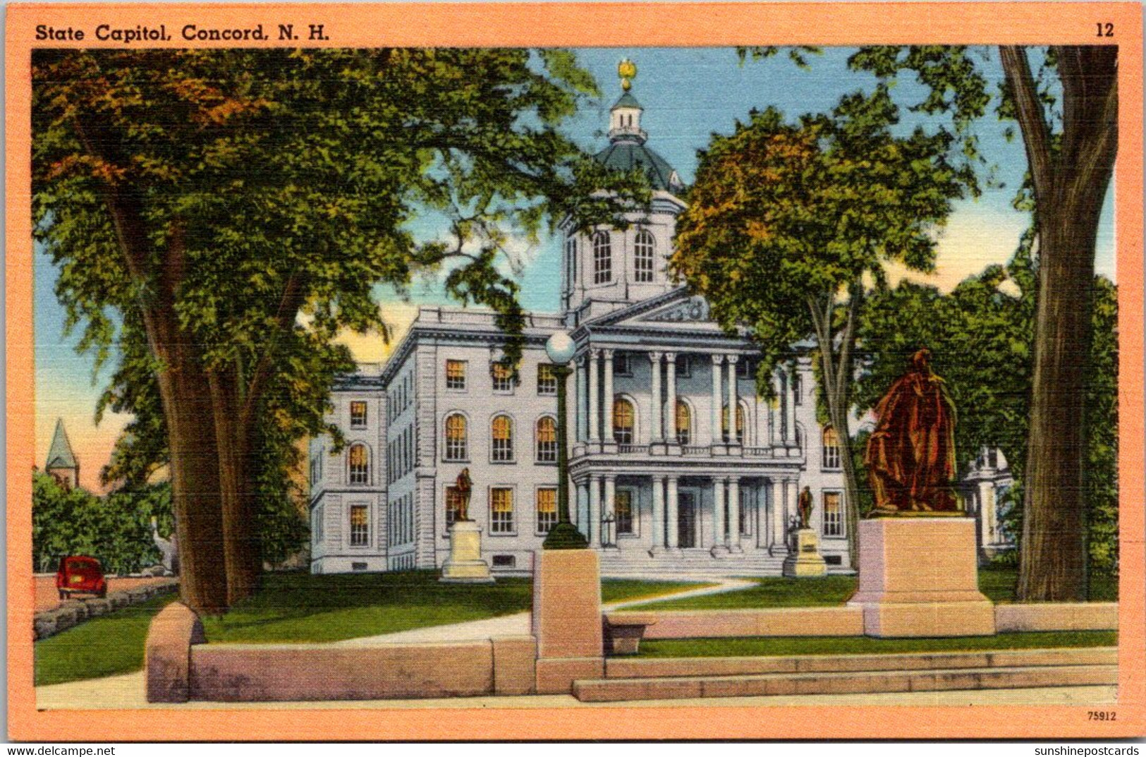 New Hampshire Concord State Capitol Building 1956 - Concord