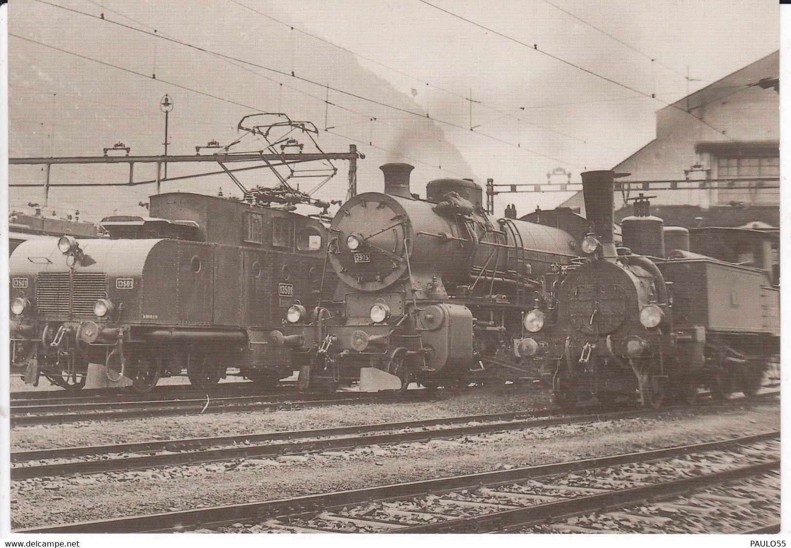 DAMPFLOKOMITIVEN BAHNHOF ERSTFELD - Erstfeld