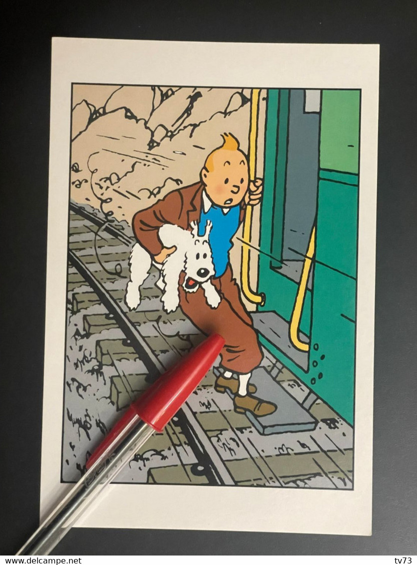 T1417 - Tintin Hergé Moulinsart N°42 - Tintin Et Milou Train - Illustrateur Bande Dessinée - Hergé