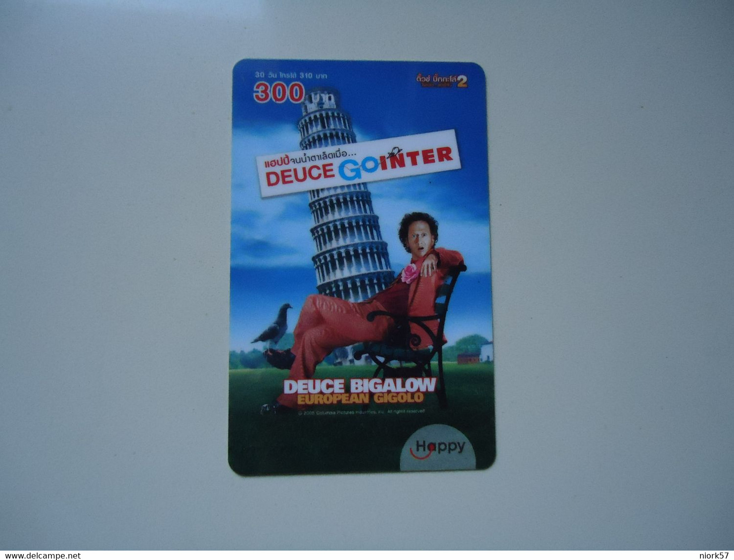 THAILAND USED CARDS  CINEMA EUROPEAN GIGOLO PIZA - Cine