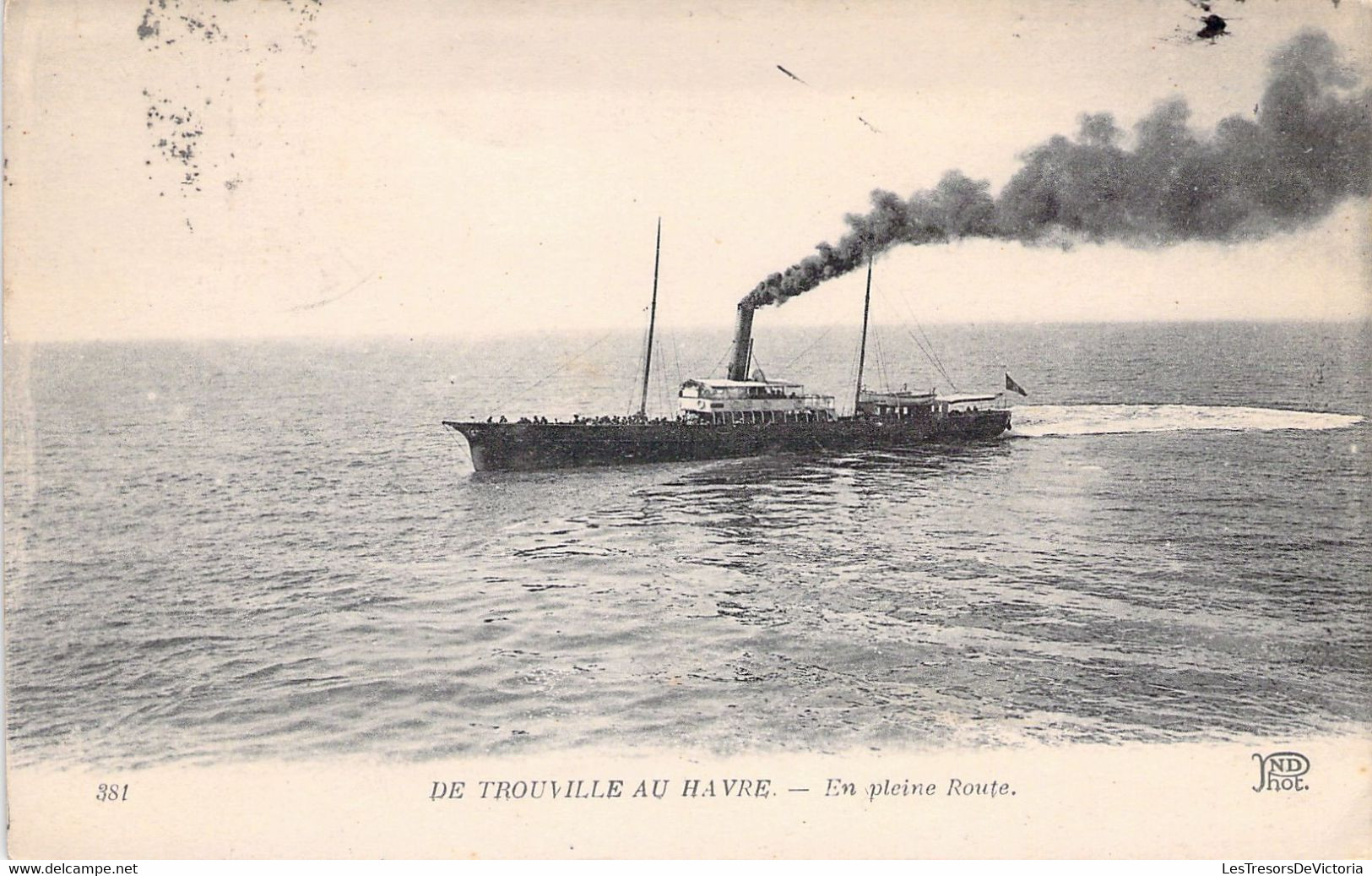 CPA - FRANCE - 76 - LE HAVRE - De Trouville Au Havre - En Pleine Route - Bateau - Portuario