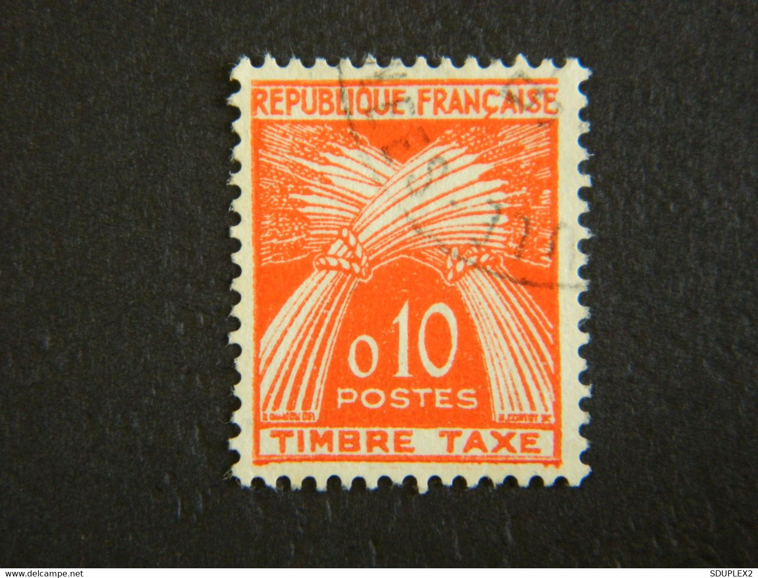 République Française Timbre Taxe 0,10  Oblitéré 1960 - 1960-.... Oblitérés