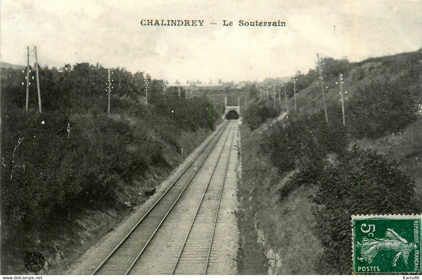 Chalindrey * Vue Sur Le Souterrain * Ligne Chemin De Fer - Chalindrey