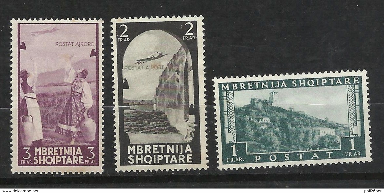 Albanie N°  267  Et Poste Aérienne N° 42  Et 43    Neufs * * / *     B/TB   Voir Scans    Soldé ! ! ! - Albania