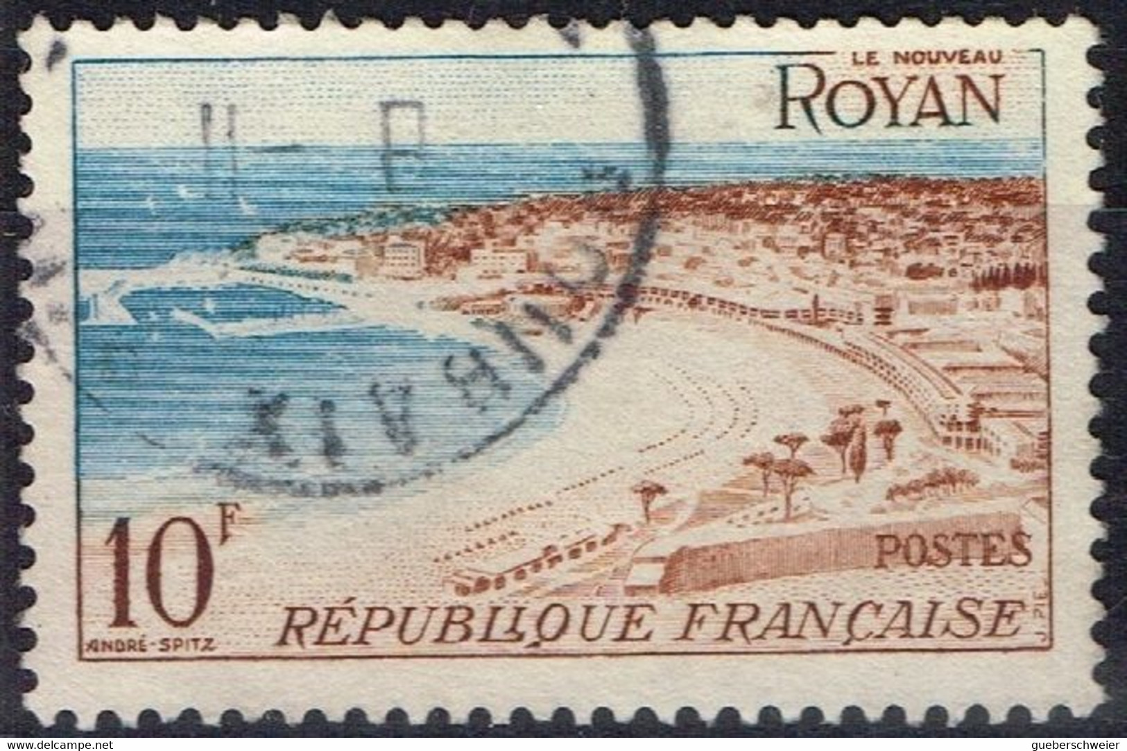 FR VAR 67 - FRANCE N° 978 Obl. ROYAN Variété Signé PIE Au Lieu De PIEL - Usati