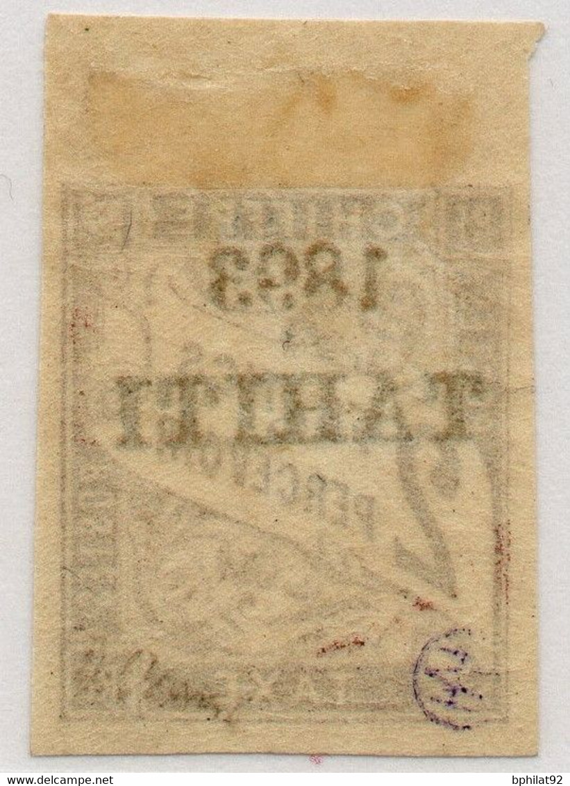 !!! TAHITI, TAXE N°26 BORD DE FEUILLE NEUVE * SIGNEE BRUN - Unused Stamps