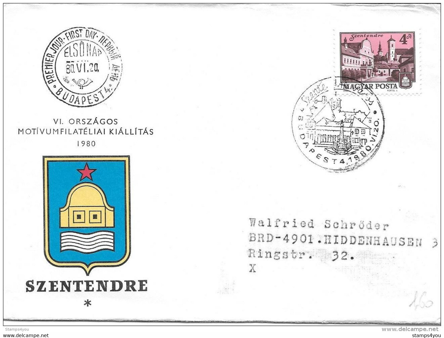 83 - 1 - Enveloppe Envoyée En Allemagne - Superbe Oblitératiuon Illustrée 1980 - Postmark Collection