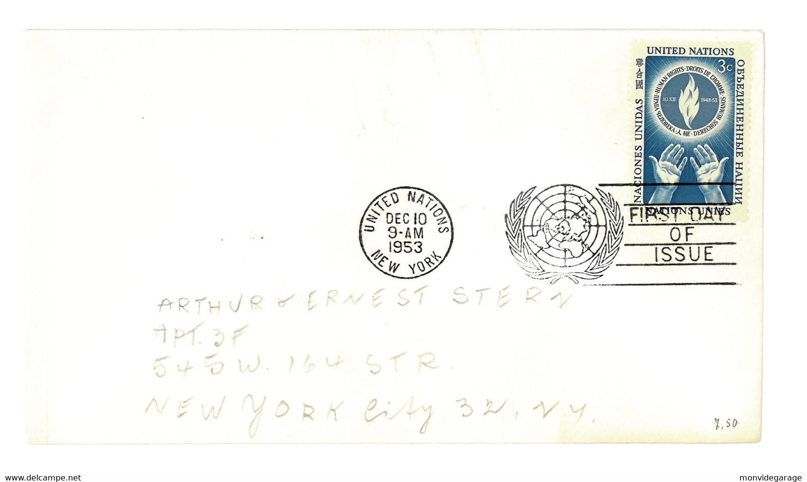United Nations - First Day Of Issue - 1953 - New York 002 - Storia Postale