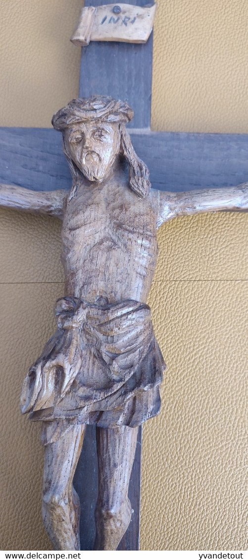 Croix. Crucifix En Bois - Arte Religioso