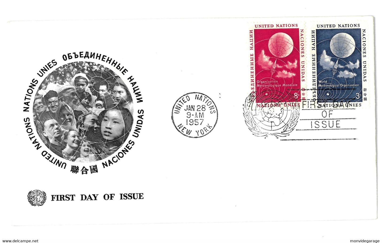 United Nations - First Day Of Issue - 1957 - New York 011 - Briefe U. Dokumente