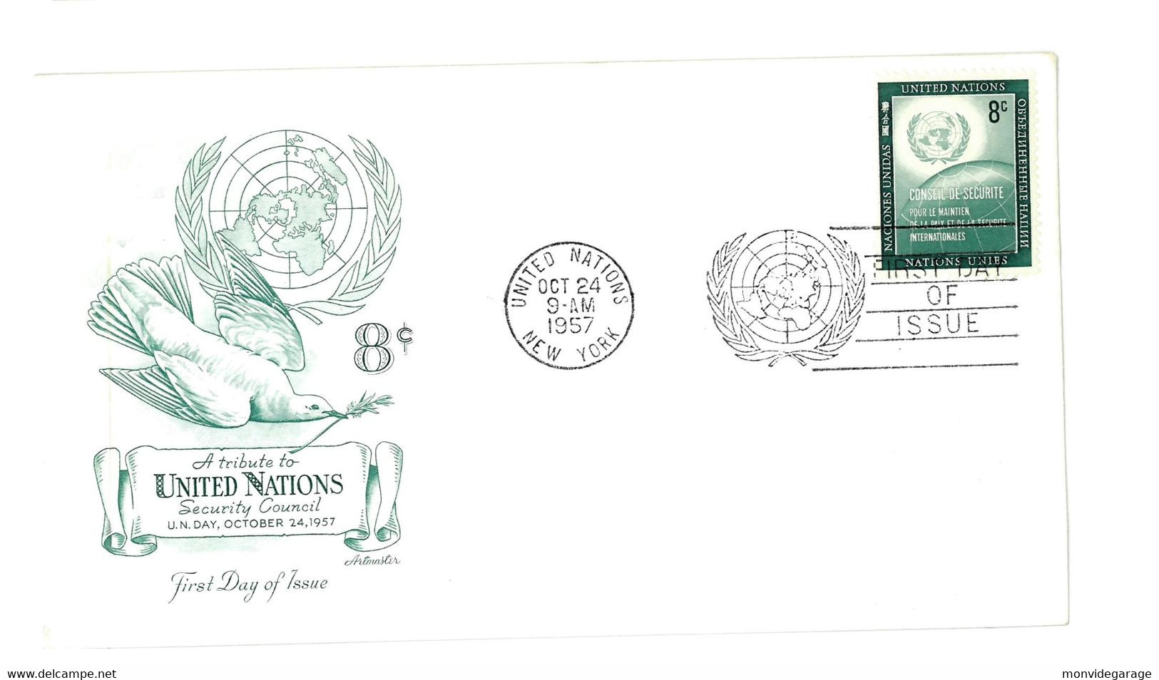 United Nations - First Day Of Issue - 1957 - New York 019 - Briefe U. Dokumente