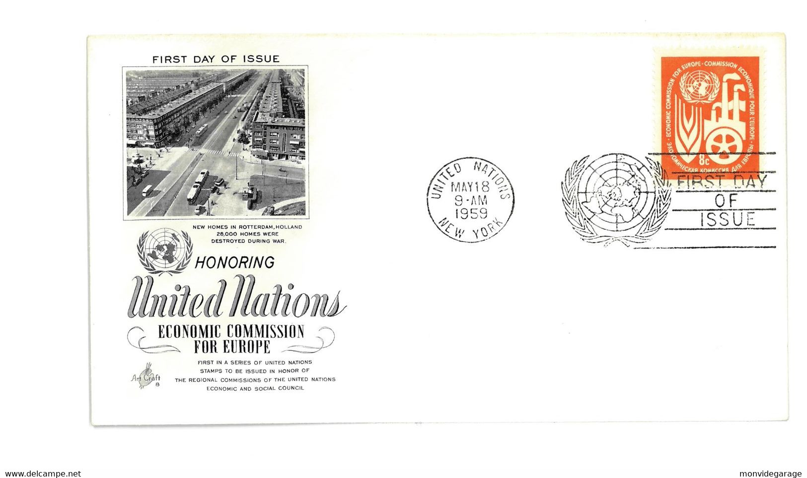 United Nations - First Day Of Issue - 1959 - New York 029 - Cartas & Documentos