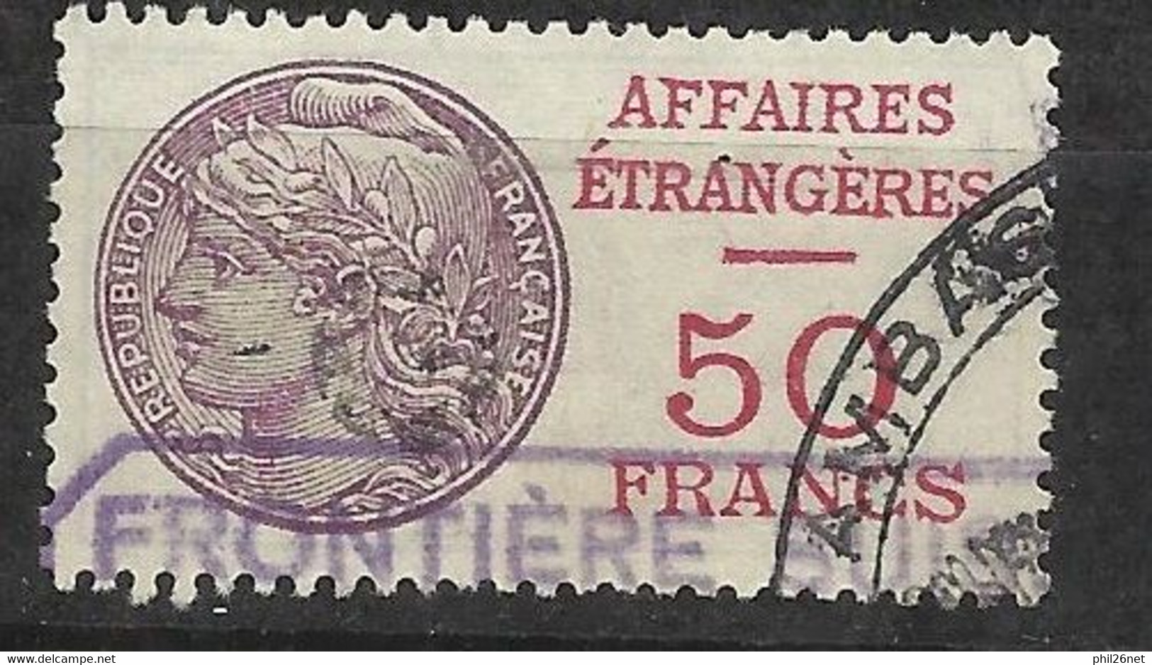 France Fiscaux Affaires étrangères    N° 14        Oblitéré      B / TB   Voir Scans    Soldé ! ! ! - Stamps