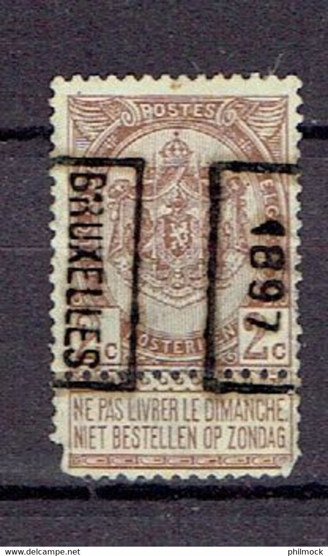 Préo - Voorafgestempelde Zegels 116B - Bruxelles 1897 Timbre 55 - Roller Precancels 1894-99