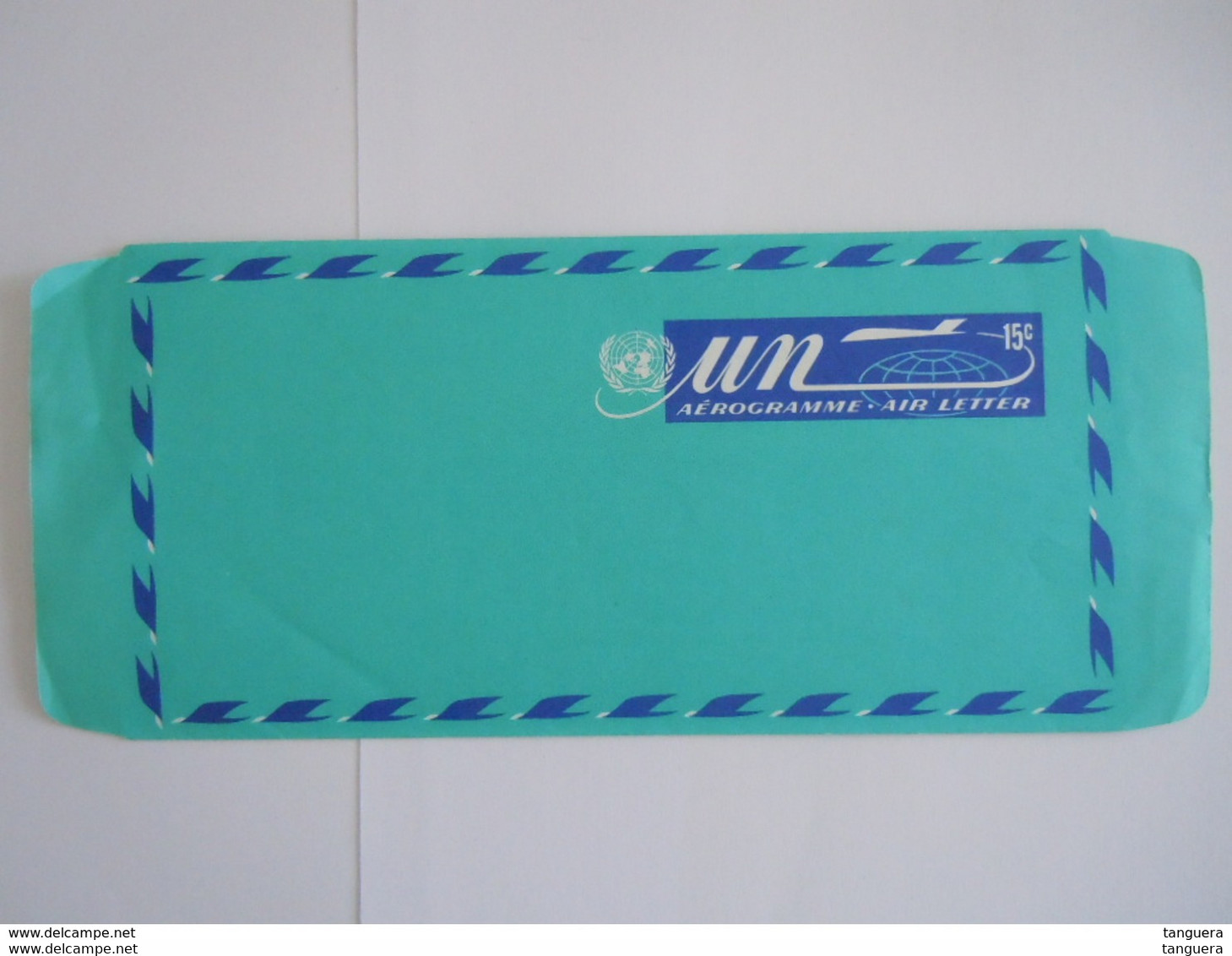 UN UNO United Nations New York Aerogramme Stationery Entier Postal 15c Mint - Airmail