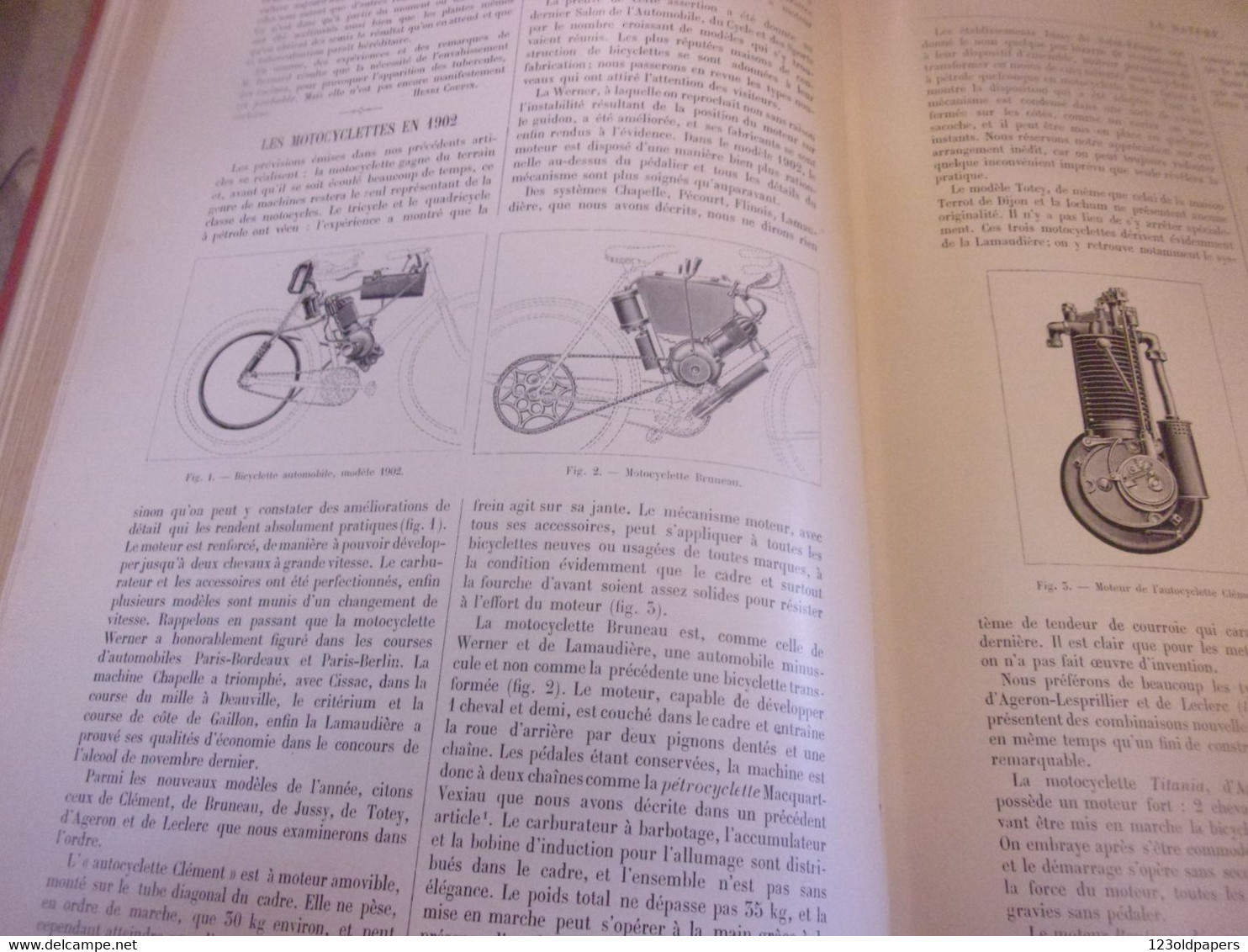 ♥️ 1902  RELIURE EDITEUR LA NATURE  1 ER SEMESTRE TUNNEL SIMPLON MOTOCYCLETTES MONT PERDU METRO....