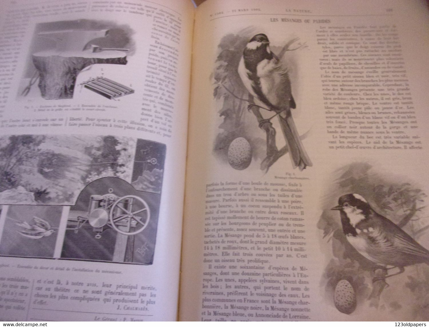 ♥️ 1902  RELIURE EDITEUR LA NATURE  1 ER SEMESTRE TUNNEL SIMPLON MOTOCYCLETTES MONT PERDU METRO....