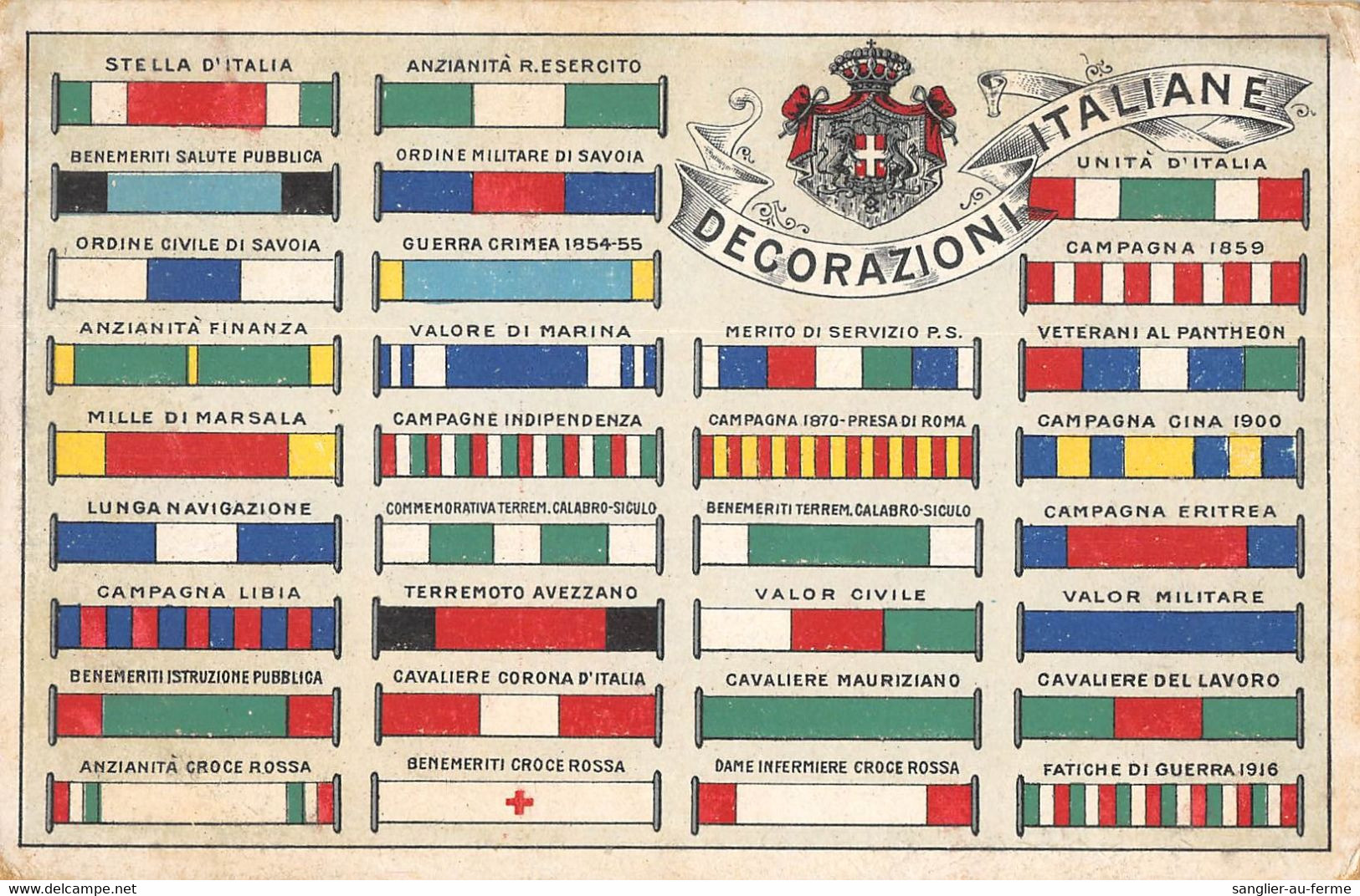 CPA GUERRE / ITALIE / ILLUSTRATEUR DECORAZIONI ITALIANA - Guerre 1914-18