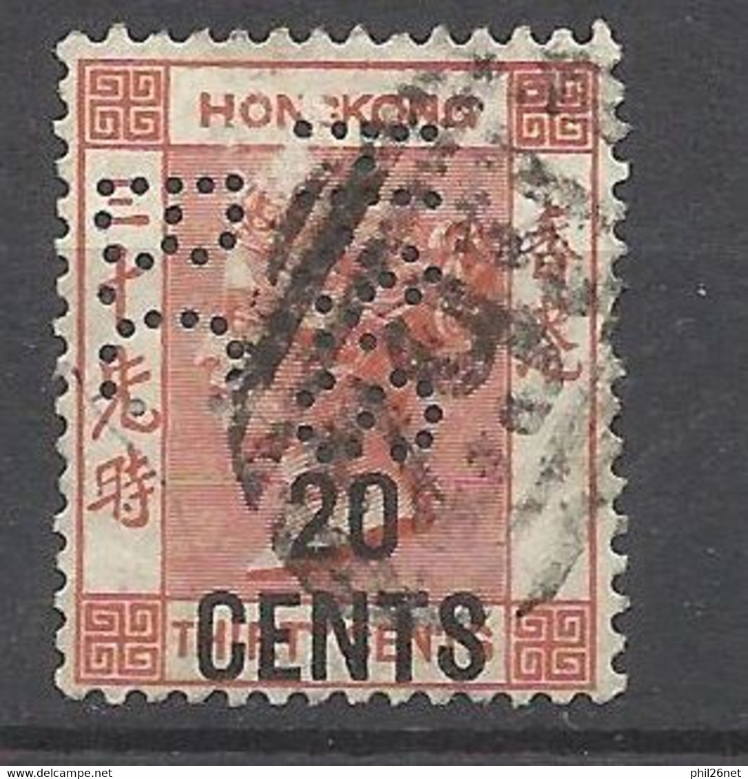 Hong Kong  UK     N° 48  Perforé H&S   BC      Oblitéré   B / TB       Voir Scans    Soldé ! ! ! - Usati