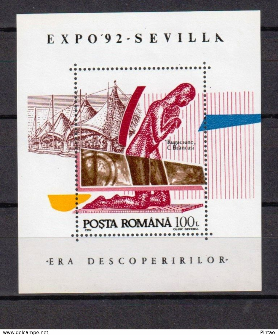 ROMÉNIA 1992- MNH  (EXPO'92) - RMN0149 - 1992 – Séville (Espagne)